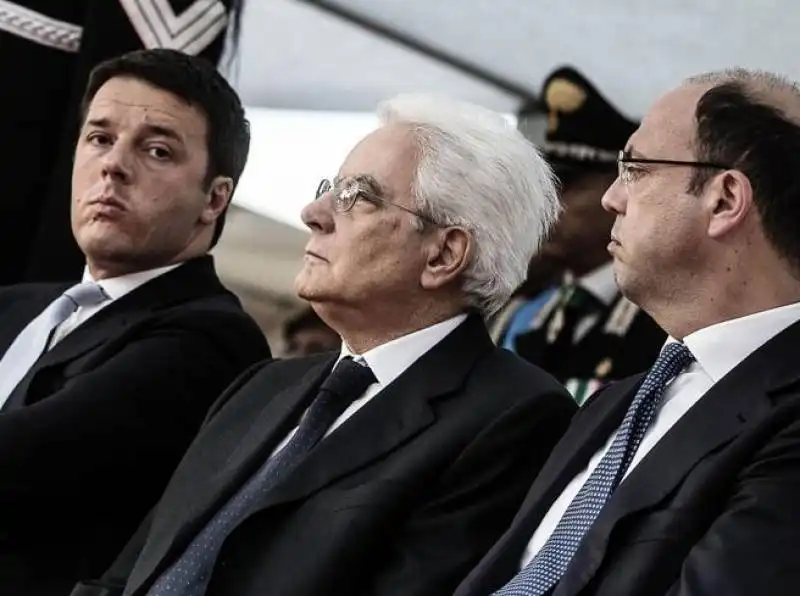 RENZI MATTARELLA ALFANO 