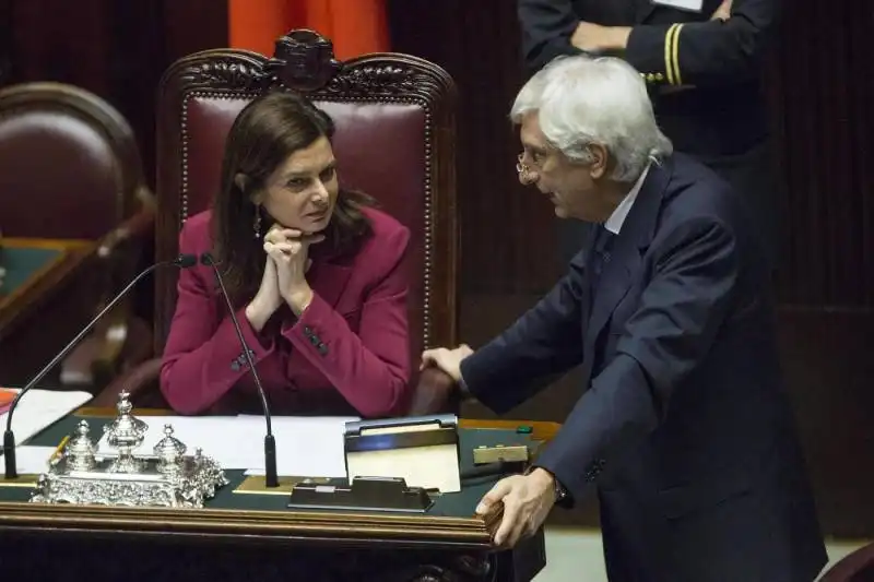 ugo zampetti con  laura boldrini