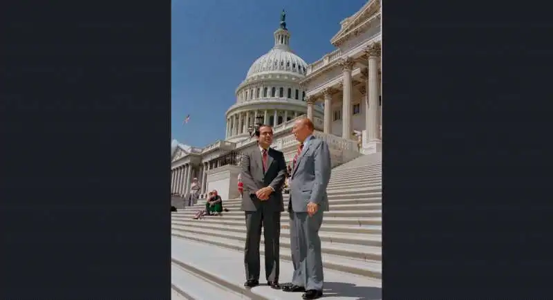 antonin scalia con senate judiciary committee chairman strom thurmond 1986