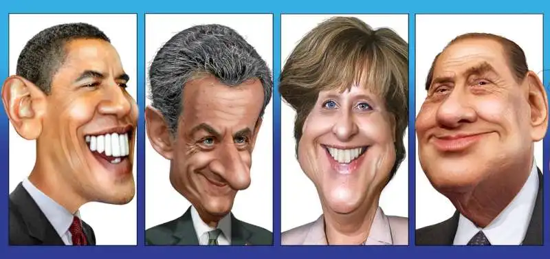 berlusconi obama sarkozy merkel 