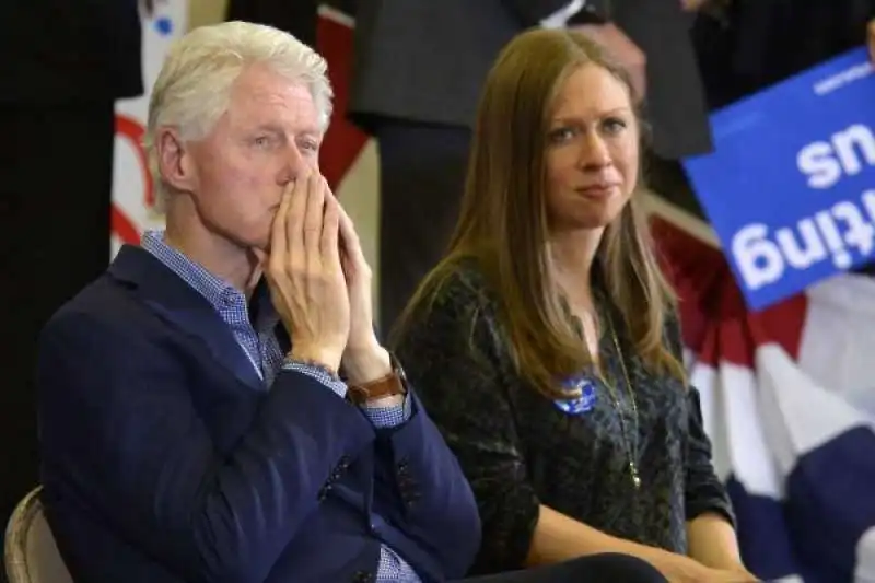 bill e chelsea clinton in campagna per hillary