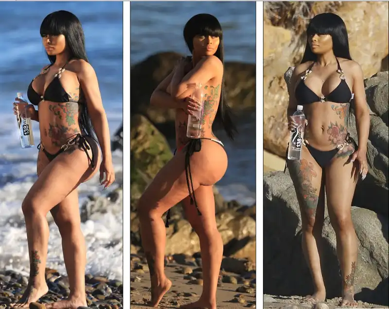 blac chyna parrucca nera con frangia