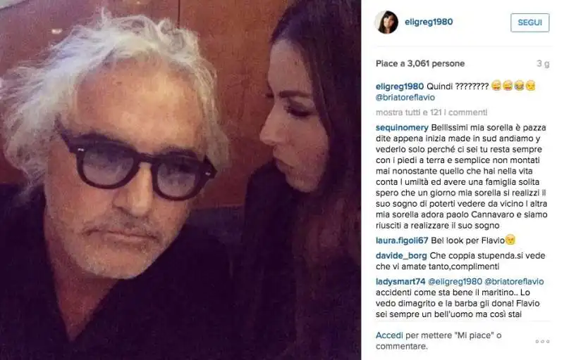 briatore e gregoraci da instagram