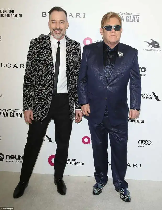 elton e il marito david furnish