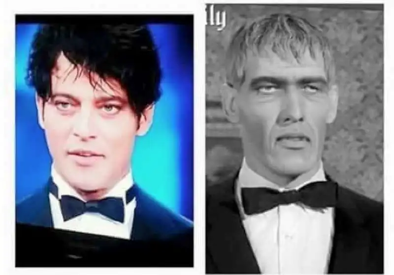 gabriel garko come lurch della famiglia addams