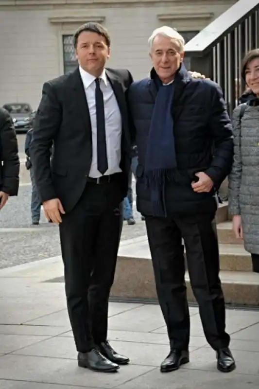 matteo renzi giuliano pisapia a milano pranzo con la moda