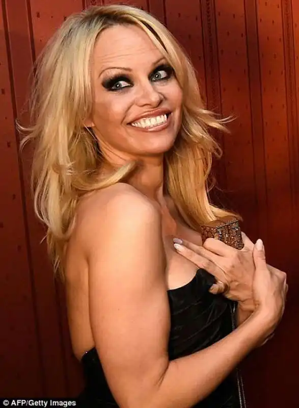 pamela anderson fu ospite del gala viennese