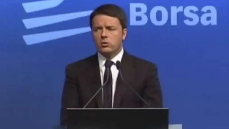 renzi borsa