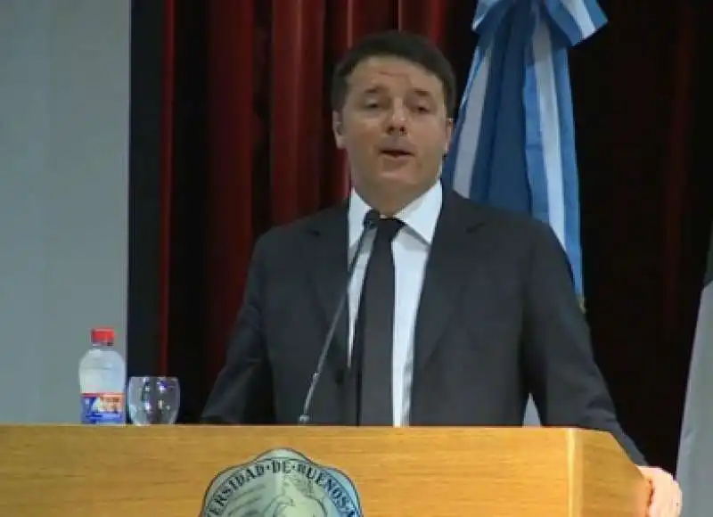 RENZI IN ARGENTINA