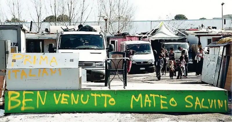 salvini roma campo rom