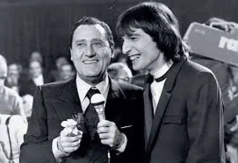 sanremo 1981   alberto sordi e claudio cecchetto