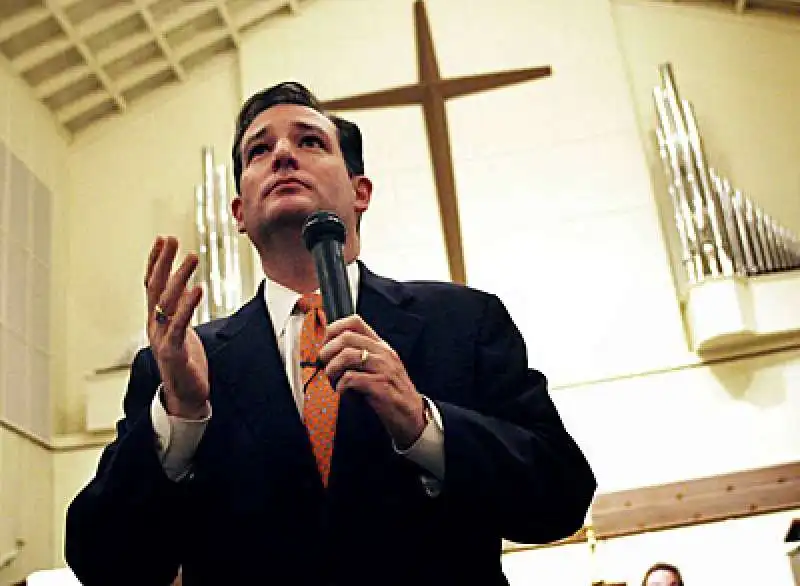 ted cruz in chiesa