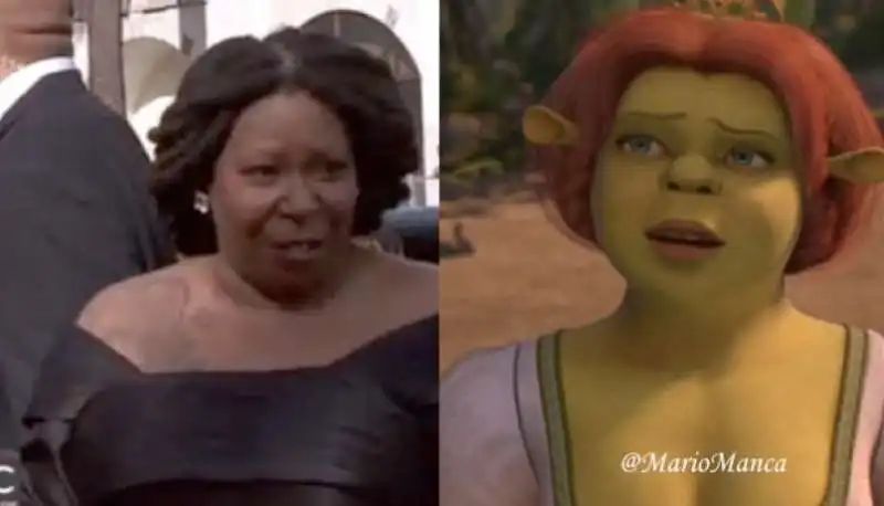 whoopi goldberg come fiona di shrek