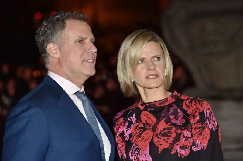 will ferrel con la moglie viveca paulin