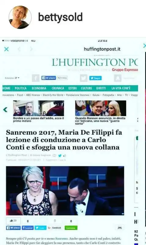 betty soldati ufficio stampa maria de filippi