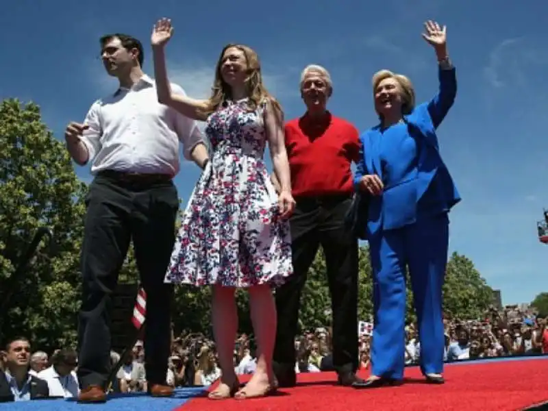 bill  hillary   chelsea clinton con marc mezvinsky