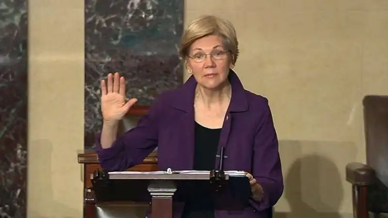 elizabeth warren in senato