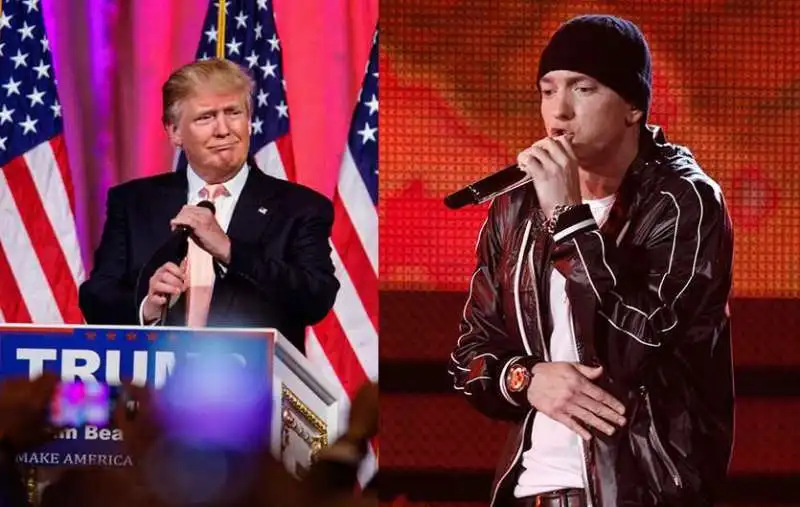 eminem contro trump