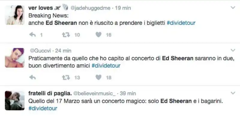 FAN INCAZZATI PER I BIGLIETTI FANTASMA PER IL CONCERTO DI ED SHEERAN