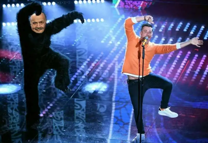 gabbani e la scimmia  