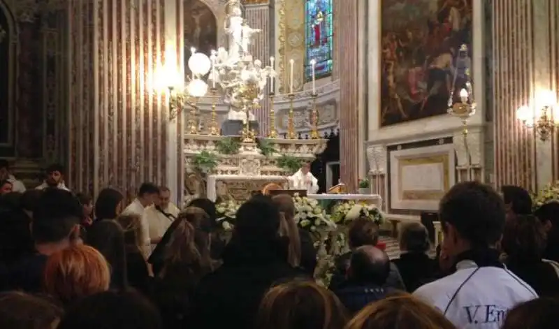 I FUNERALI DEL RAGAZZO SUICIDA A LAVAGNA   