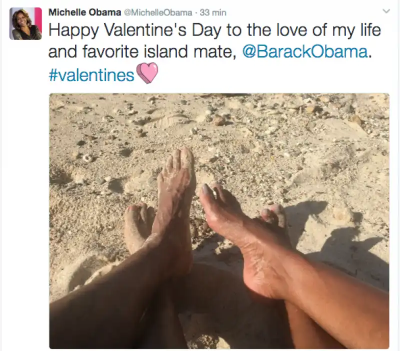 MICHELLE E BARACK OBAMA TWEET