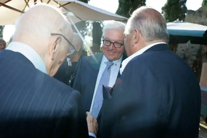 napolitano e steinmeier a capalbio  