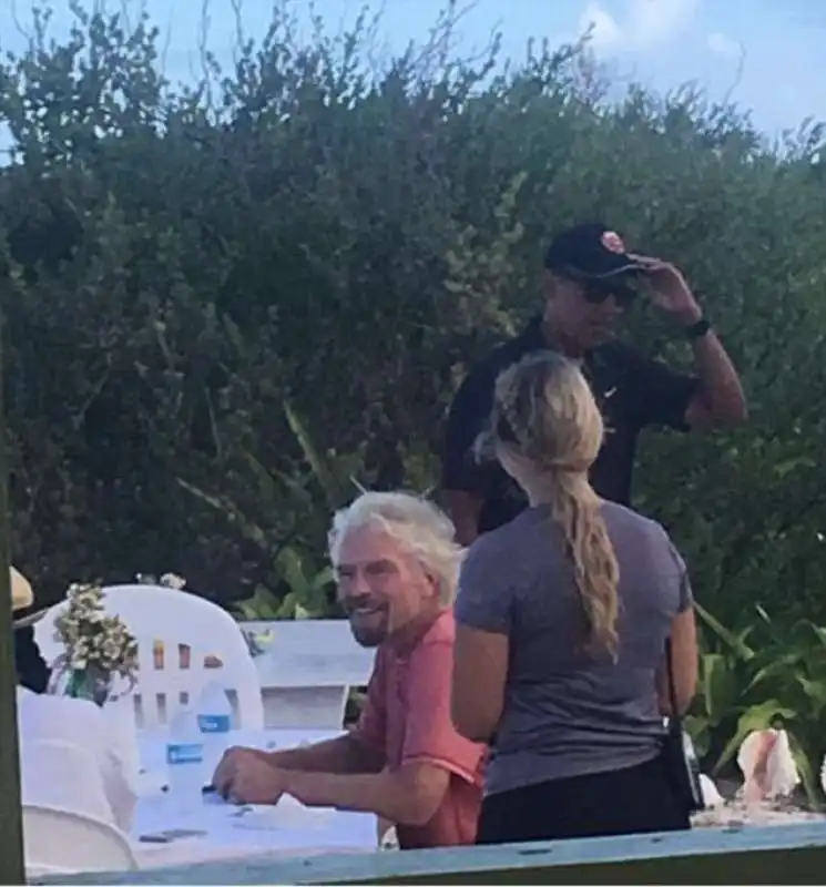 obama con branson a pranzo