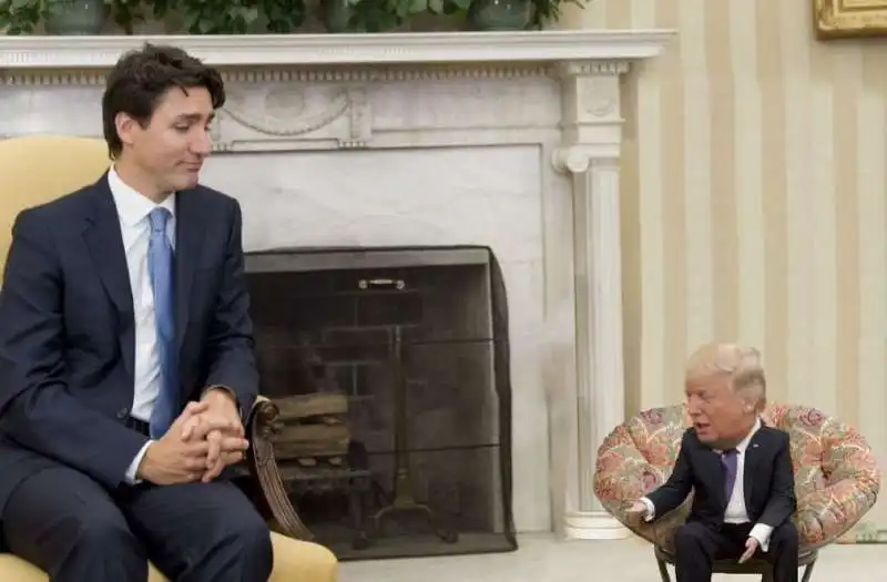 piccolo trump e trudeau