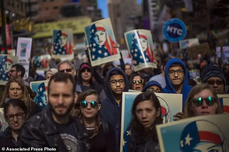 proteste dei musulmani antitrump  1