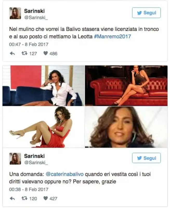 SCAZZO TRA CATERINA BALIVO E DILETTA LEOTTA