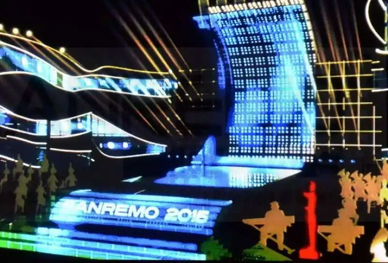 SCENOGRAFIA DI SANREMO 2015