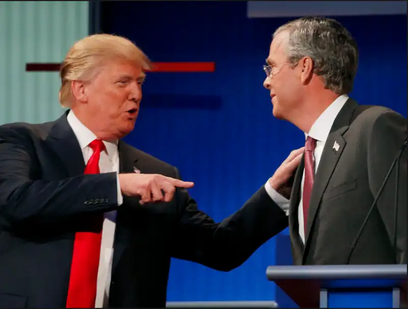 trump versus jeb bush