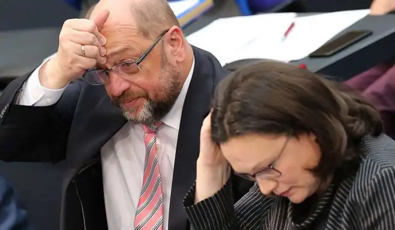 Andrea Nahles con Schulz1