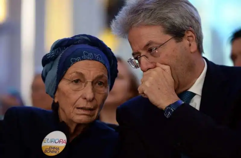 EMMA BONINO PAOLO GENTILONI