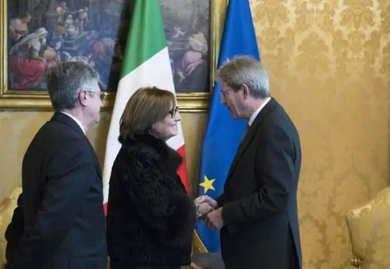 Franca Di Blasio e Gentiloni