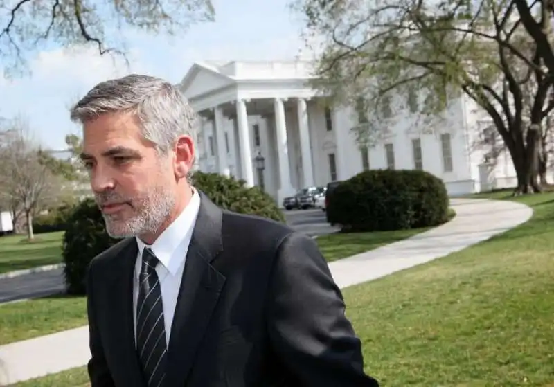 GEORGE CLOONEY ALLA CASA BIANCA