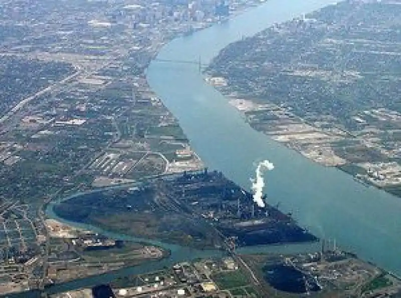 isola sul fiume detroit