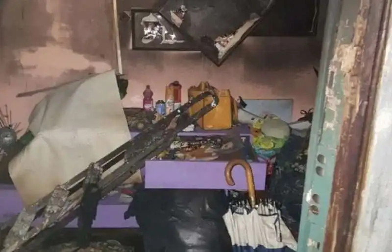 la casa di isabella biagini dopo l incendio