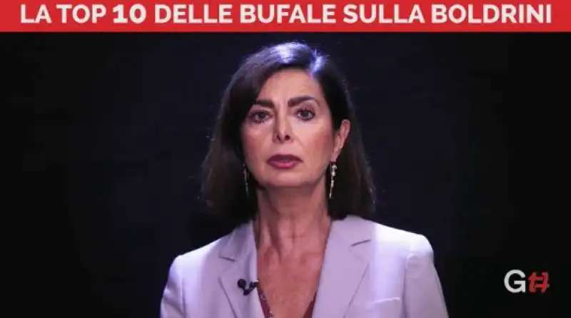 LAURA BOLDRINI RICEVE UN LIFTING DA GIORNALETTISMO