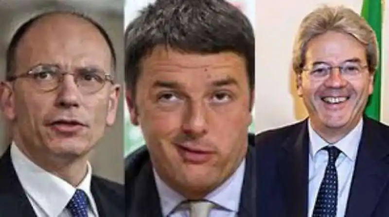 letta gentiloni renzi