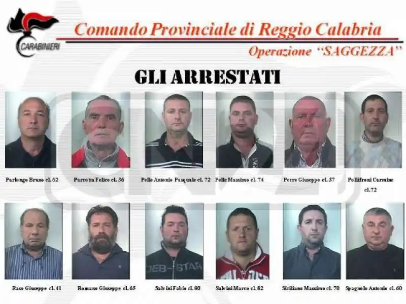 NDRANGHETA - ARRESTI