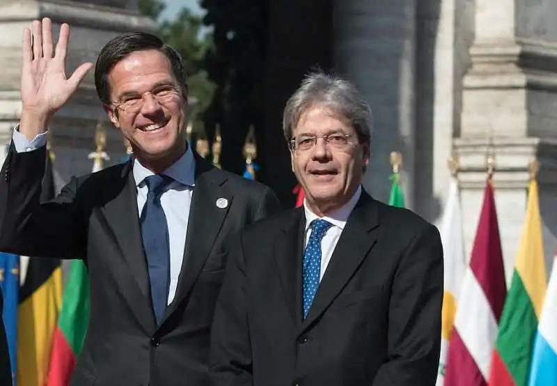 PAOLO GENTILONI MARK RUTTE