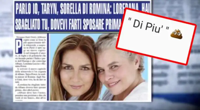 ROMINA POWER CONTRO DIPIU PER L INTERVISTA ALLA SORELLA TARYN POWER 