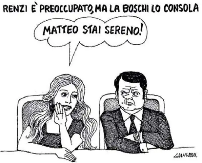 vignette di giannelli su maria elena boschi 10