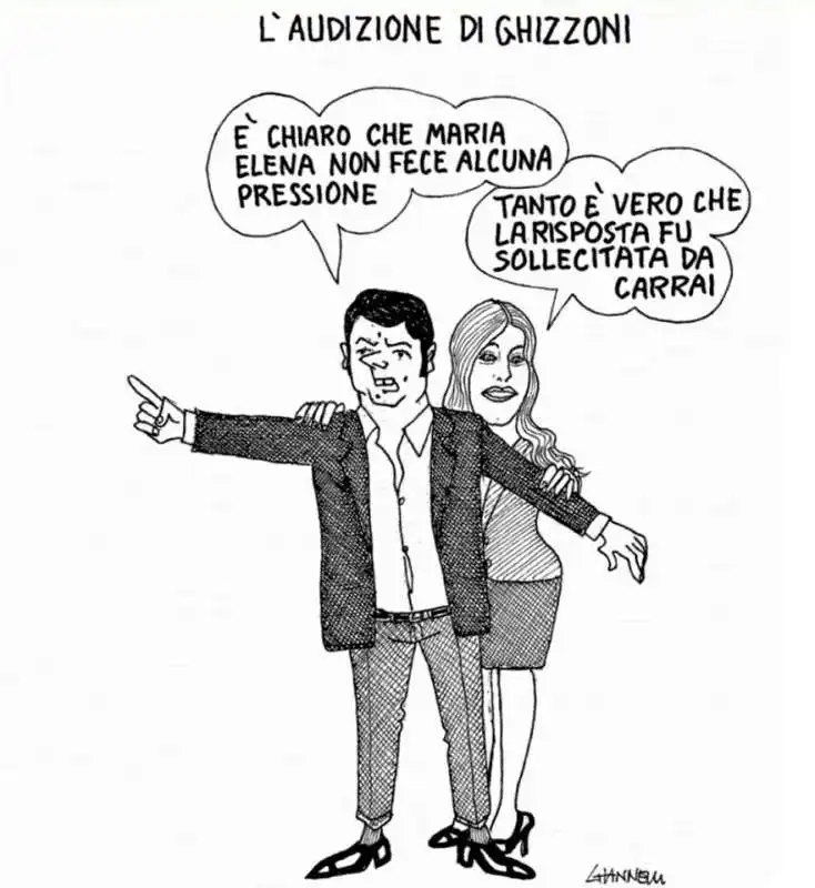 vignette di giannelli su maria elena boschi 4