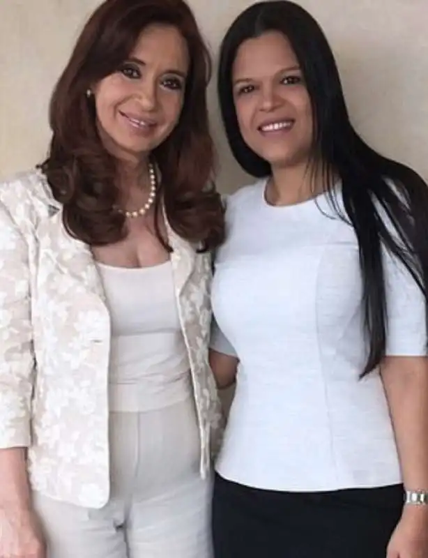 Cristina Fernandez de Kirchner con Maria Gabriela Chavez