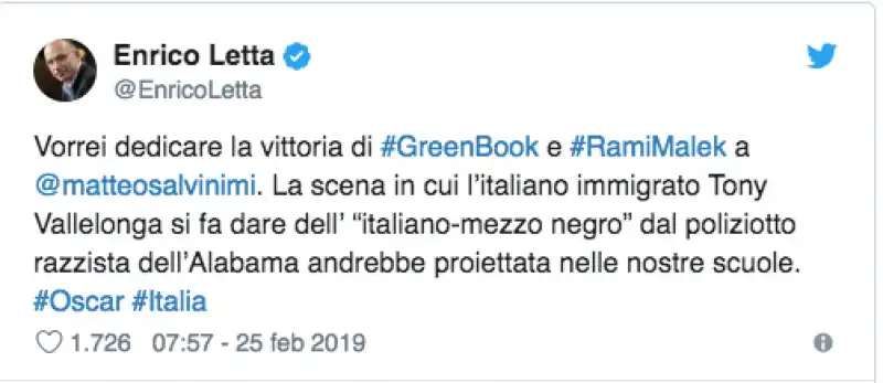 enrico letta tweet