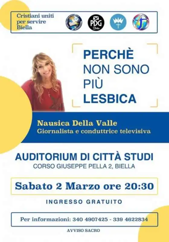 evento perche' non sono piu' lesbica