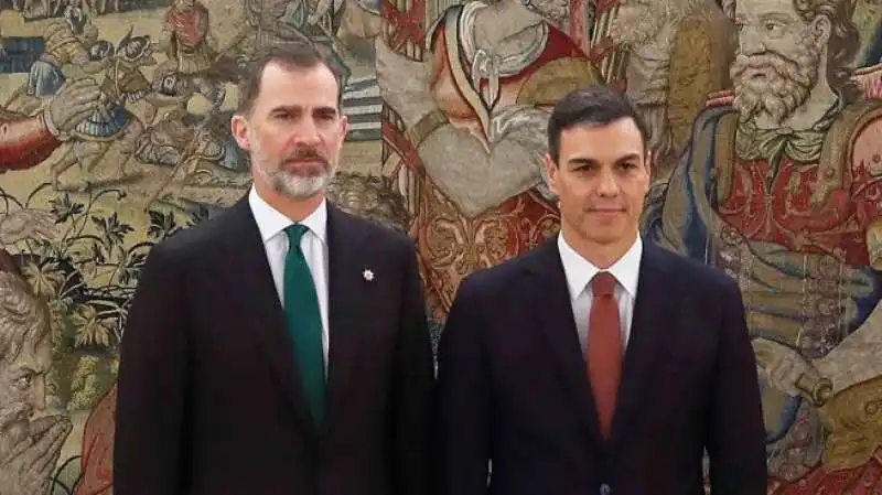 IL RE FELIPE E PEDRO SANCHEZ